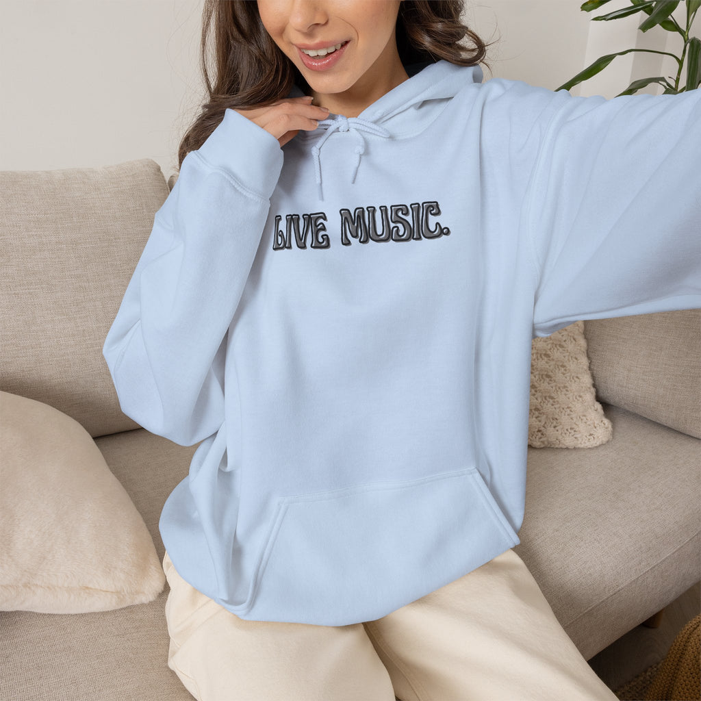Live Music Hoodie — Vintage Band Tour Style Pullover for Music Lovers