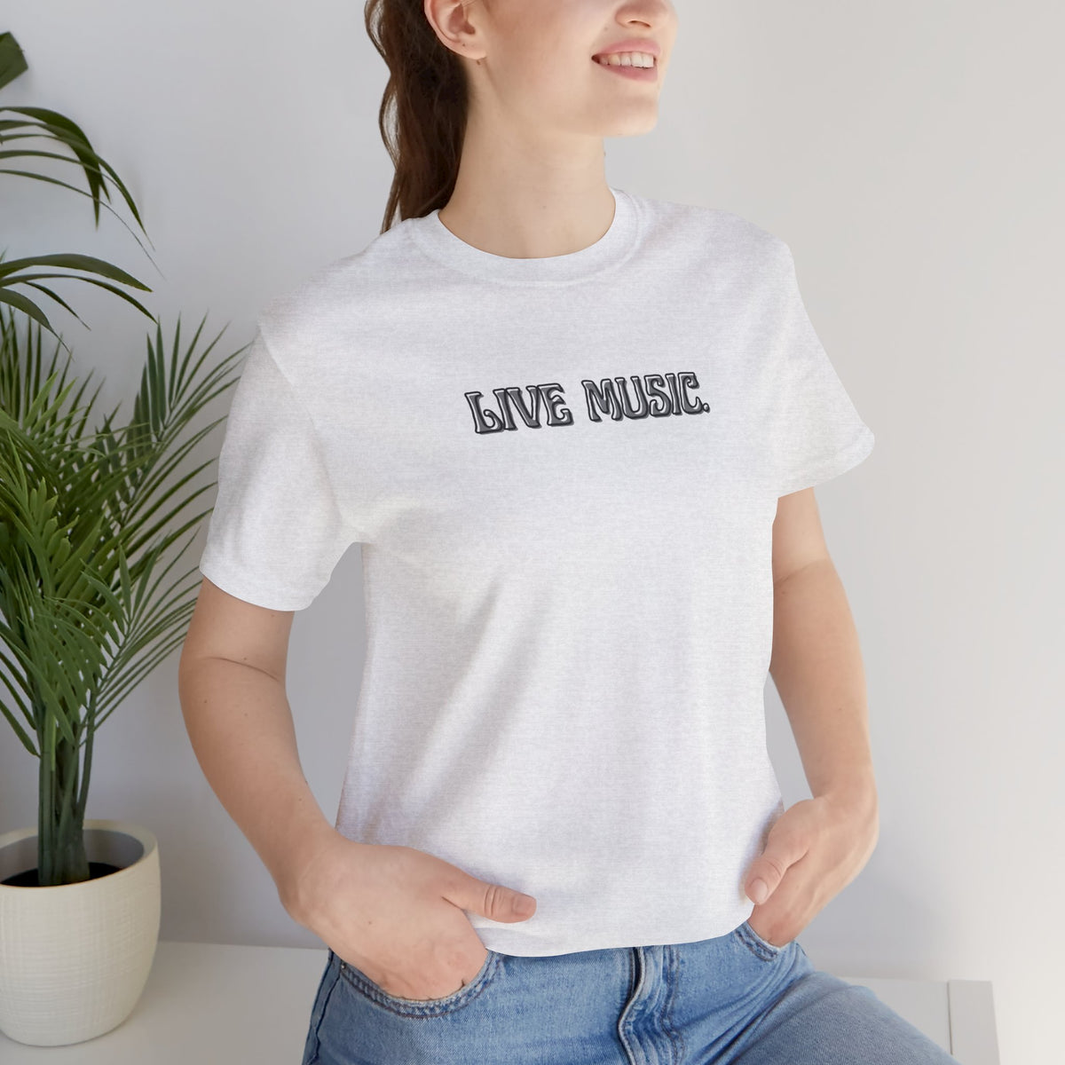 Live Music T-Shirt — Minimalist Concert Tee
