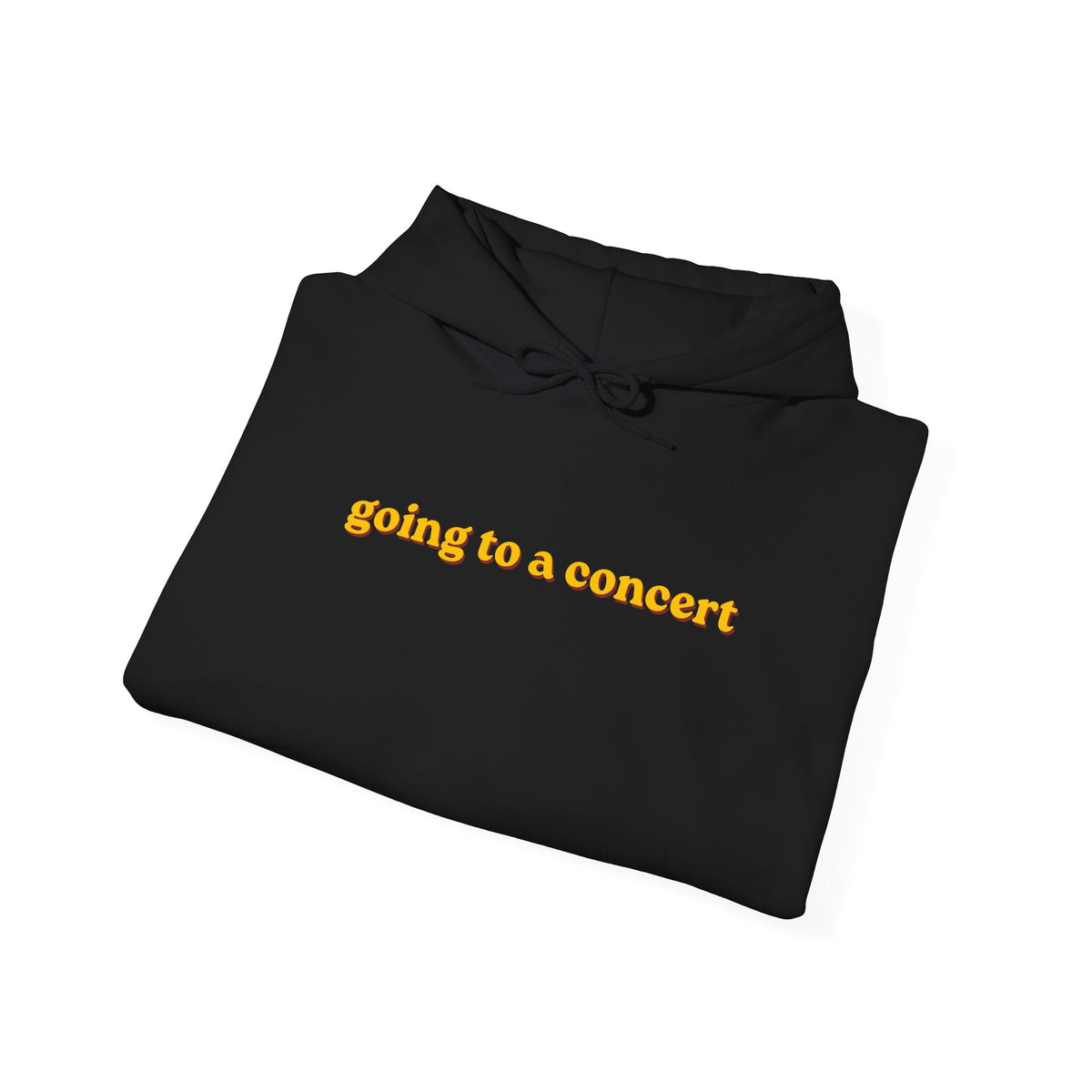 Hoodie — "going to a concert" Minimalist Music Lover Pullover