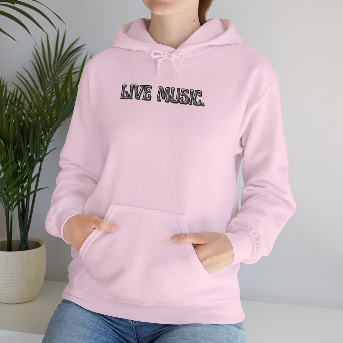 Live Music Hoodie — Vintage Band Tour Style Pullover for Music Lovers