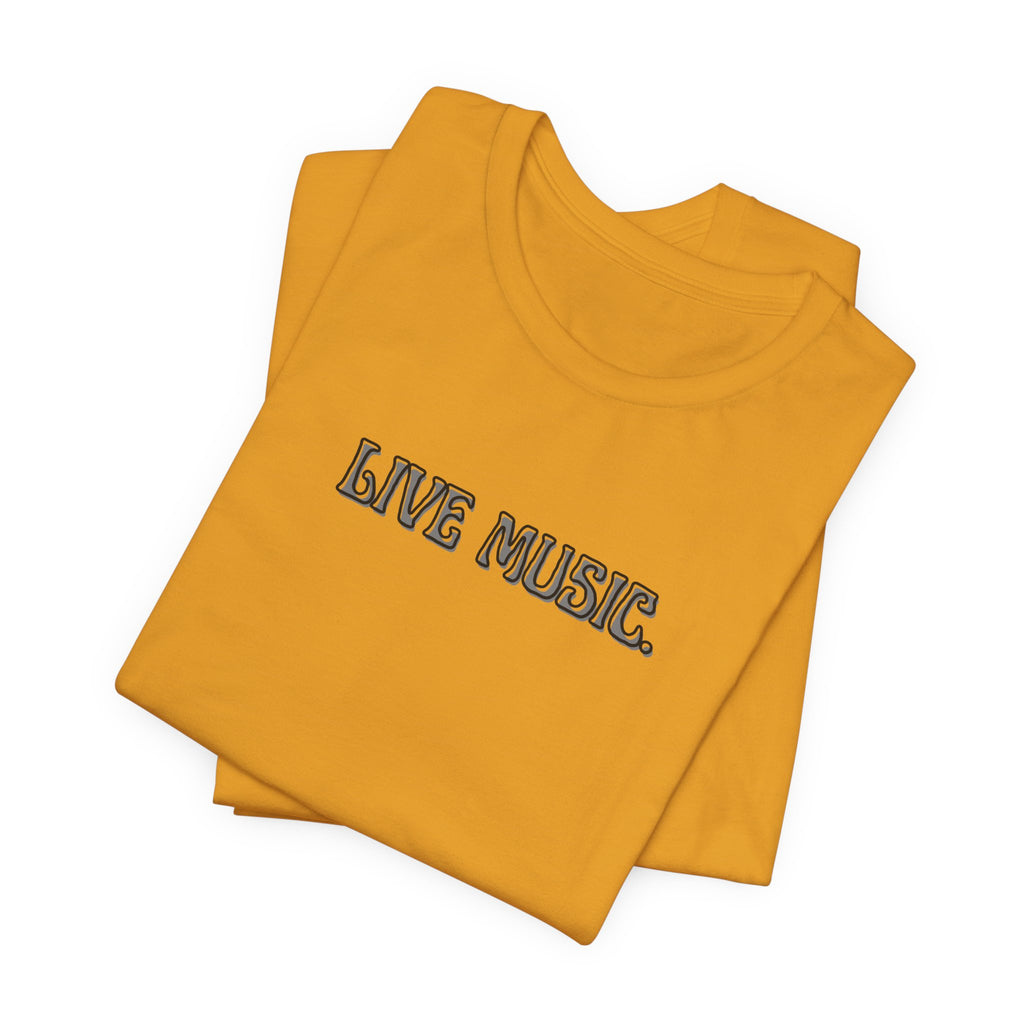 Live Music T-Shirt — Minimalist Concert Tee