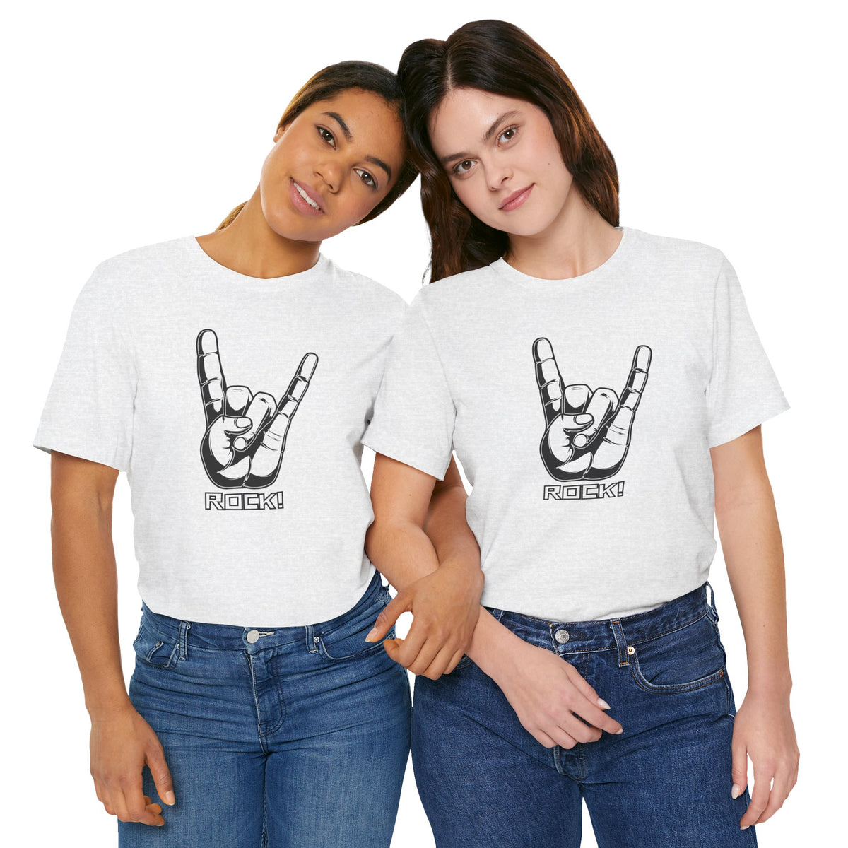 Rock Hand Graphic Tee – "Rock!" Band Concert T-Shirt