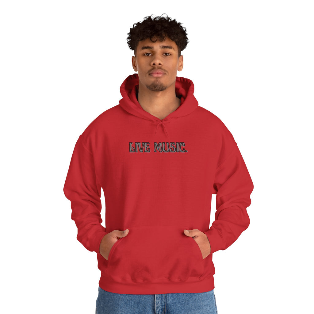 Live Music Hoodie — Vintage Band Tour Style Pullover for Music Lovers