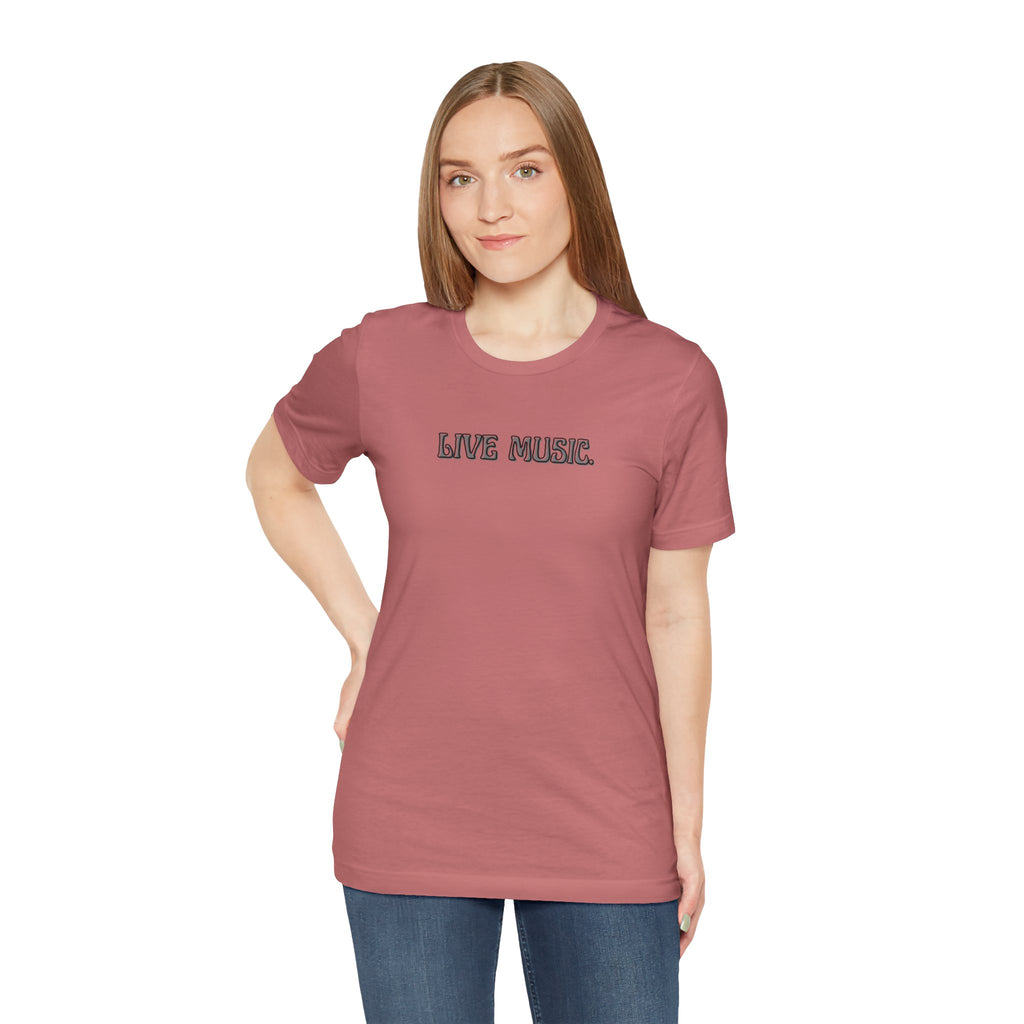 Live Music T-Shirt — Minimalist Concert Tee