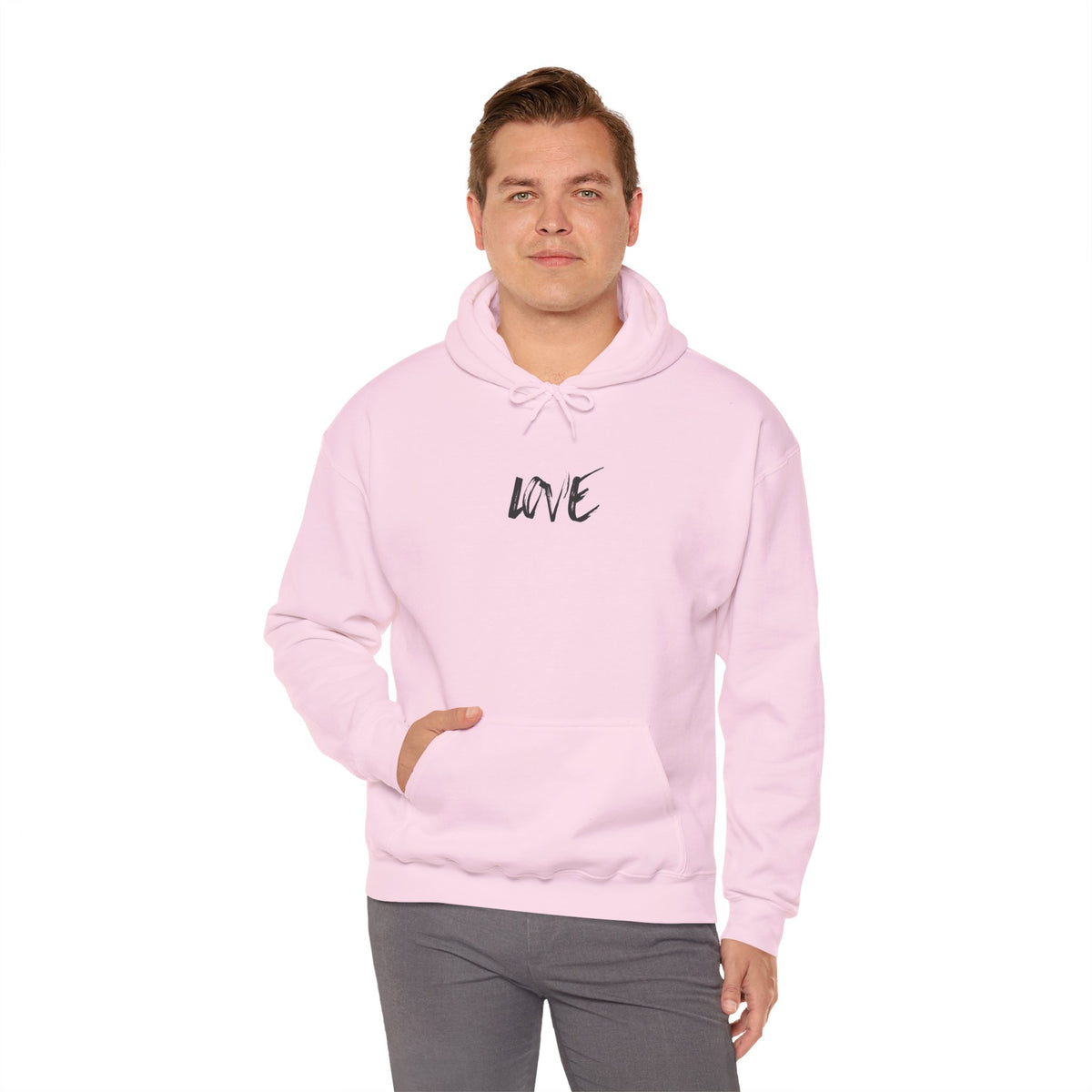 Love Script Hoodie — Minimalist Handwritten Love Pullover