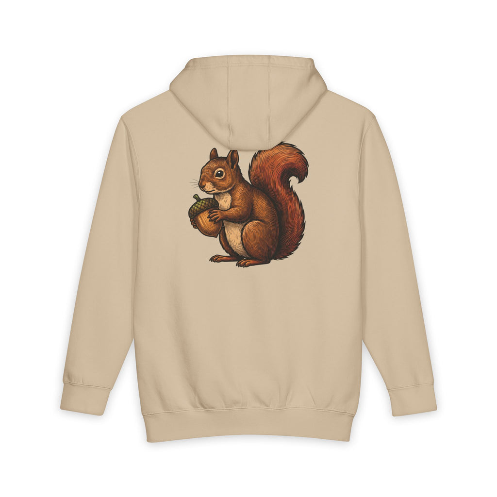Squirrel Graphic Hoodie – Cute Acorn Forest Crewneck