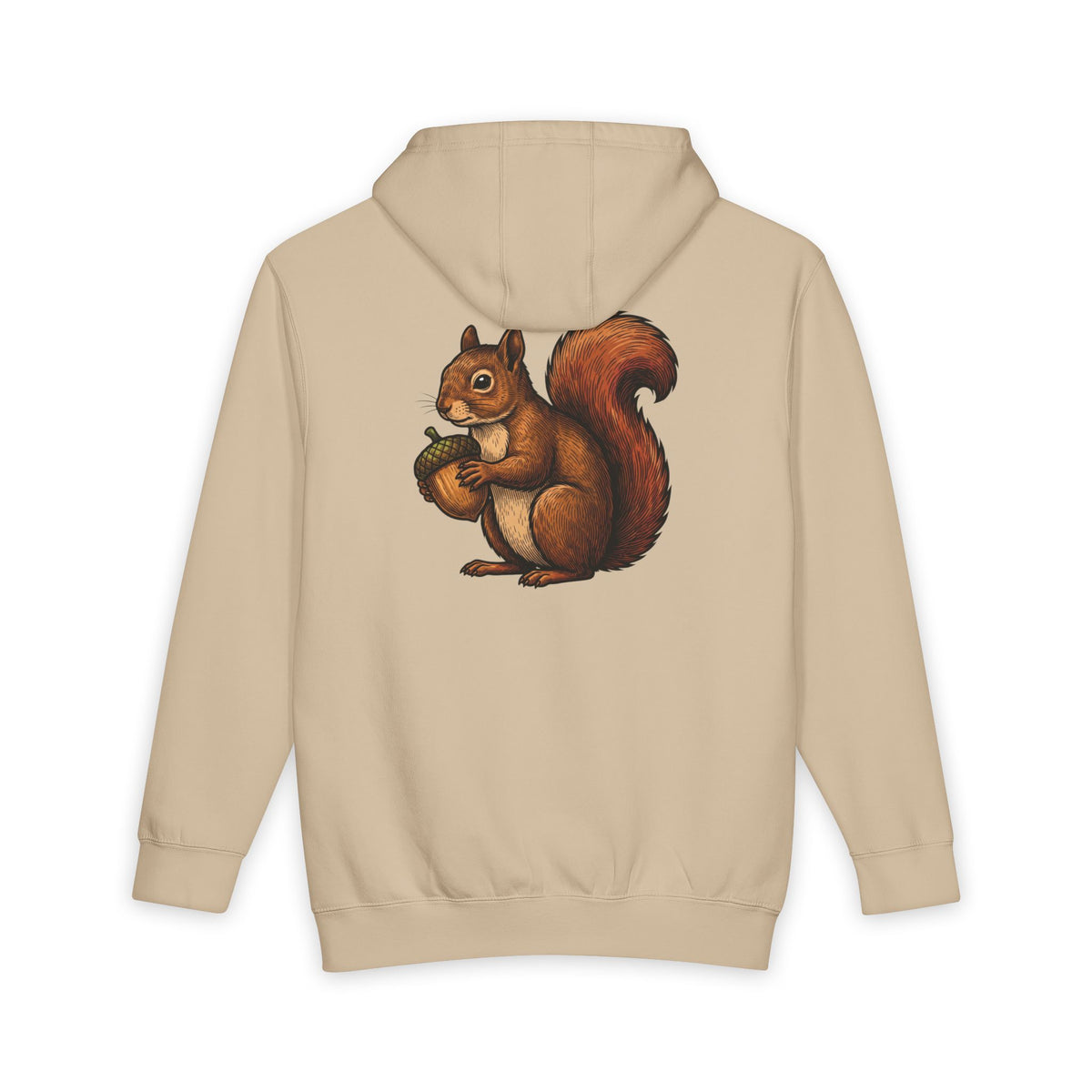 Squirrel Graphic Hoodie – Cute Acorn Forest Crewneck