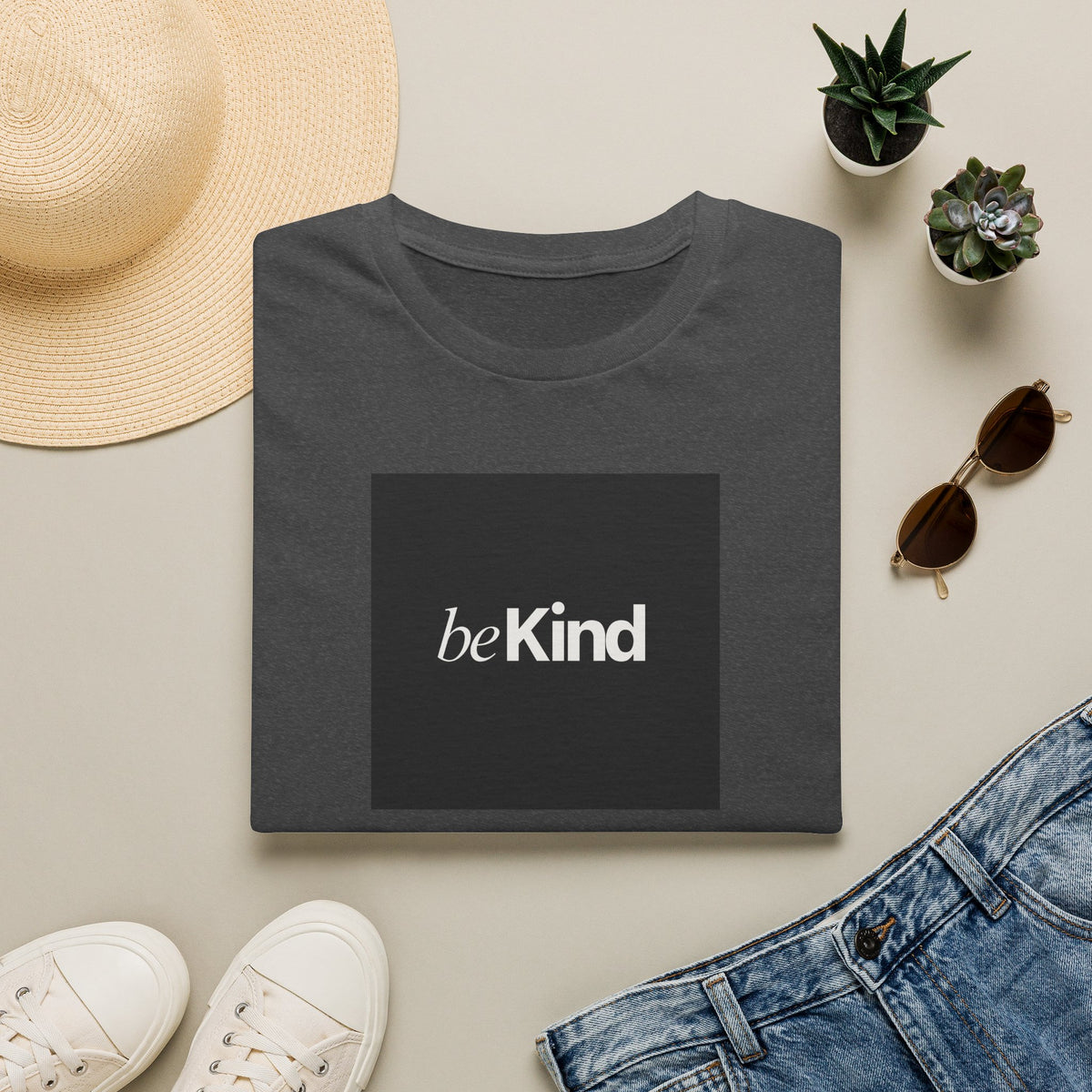 Be Kind Minimalist T-Shirt — Inspirational Positive Message Tee