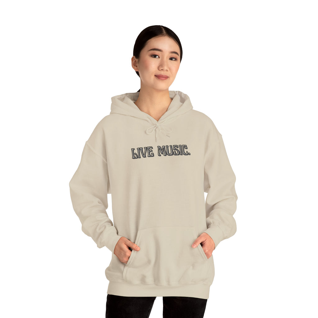 Live Music Hoodie — Vintage Band Tour Style Pullover for Music Lovers