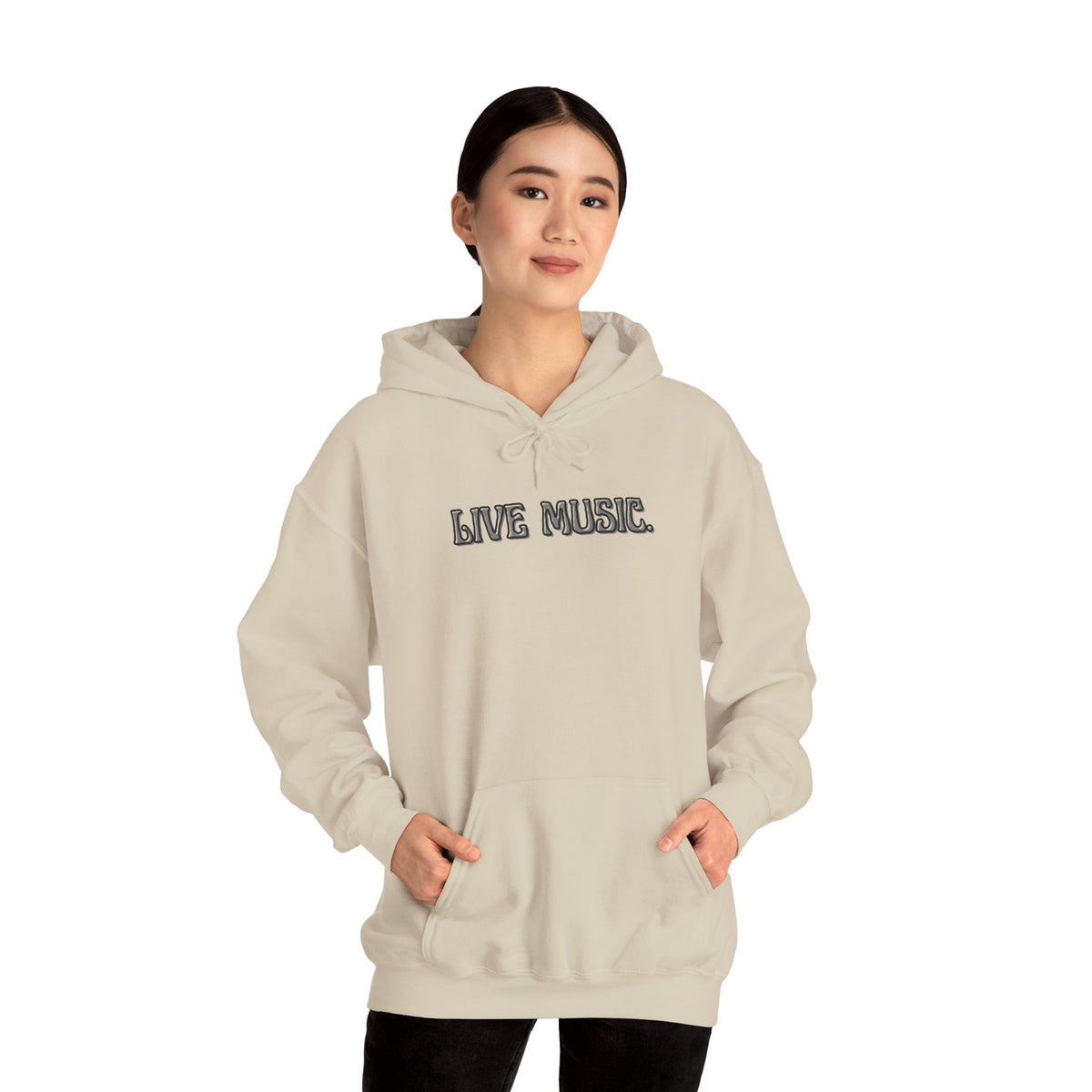 Live Music Hoodie — Vintage Band Tour Style Pullover for Music Lovers