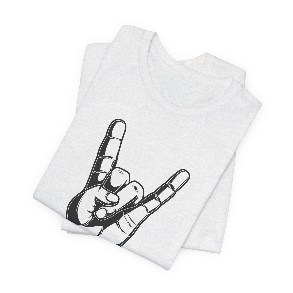 Rock Hand Graphic Tee – "Rock!" Band Concert T-Shirt