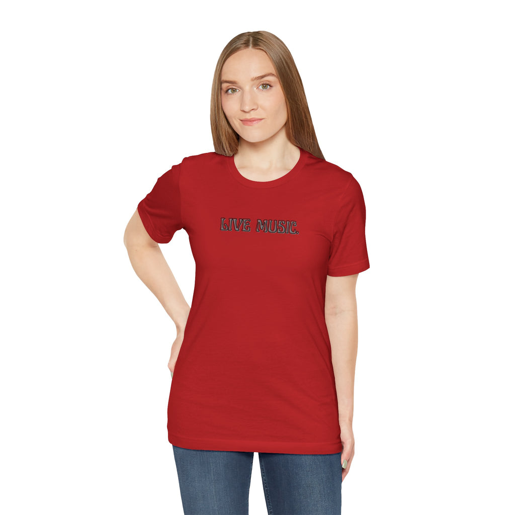 Live Music T-Shirt — Minimalist Concert Tee