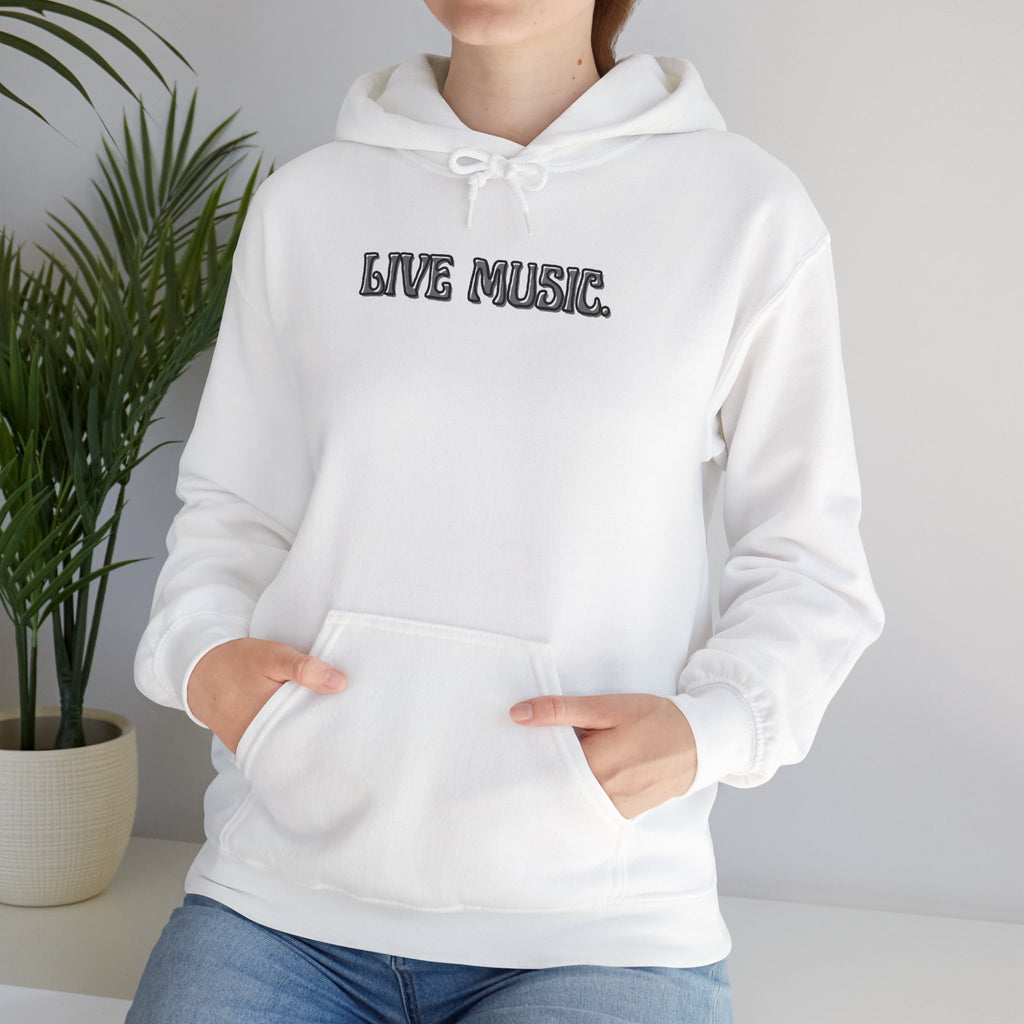 Live Music Hoodie — Vintage Band Tour Style Pullover for Music Lovers