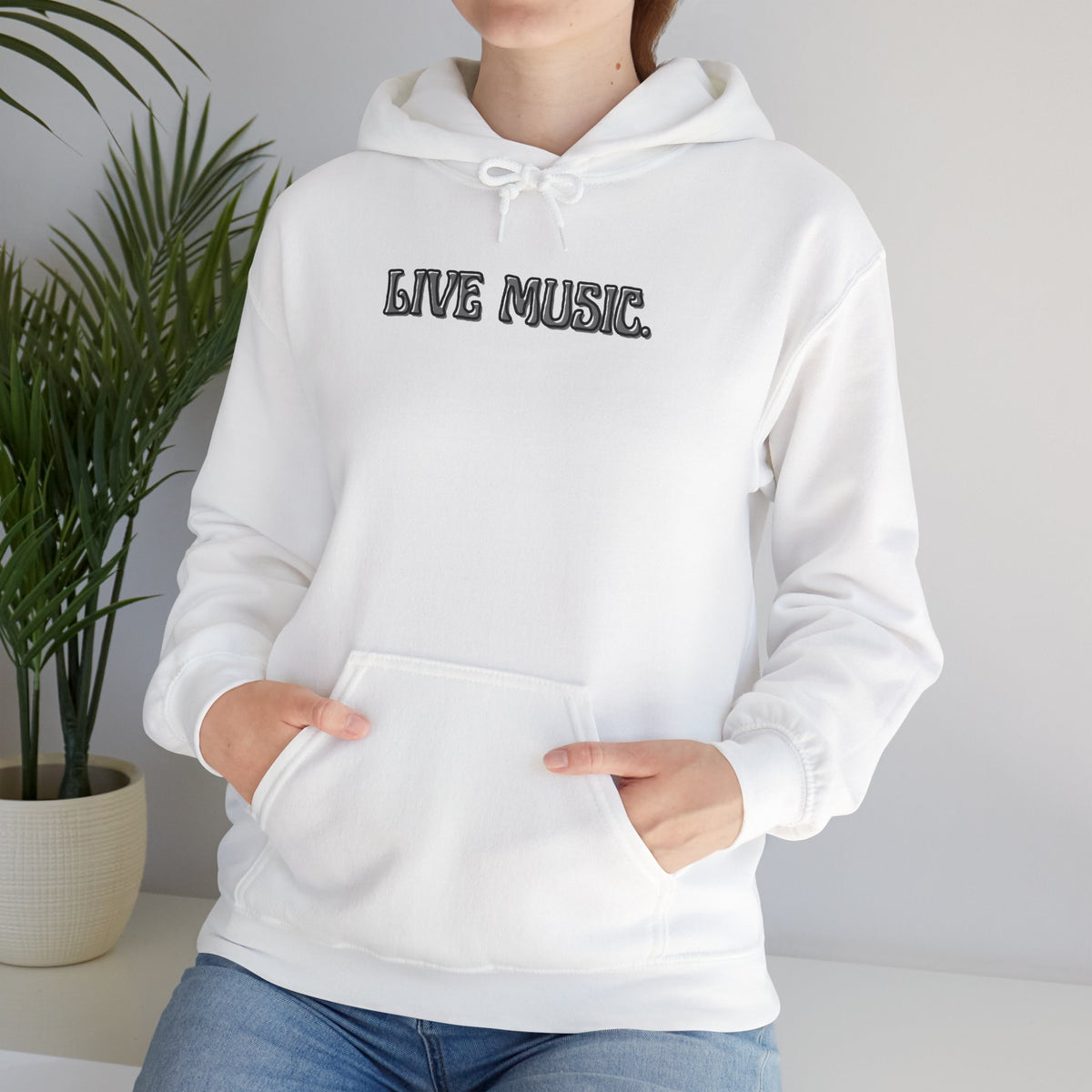 Live Music Hoodie — Vintage Band Tour Style Pullover for Music Lovers