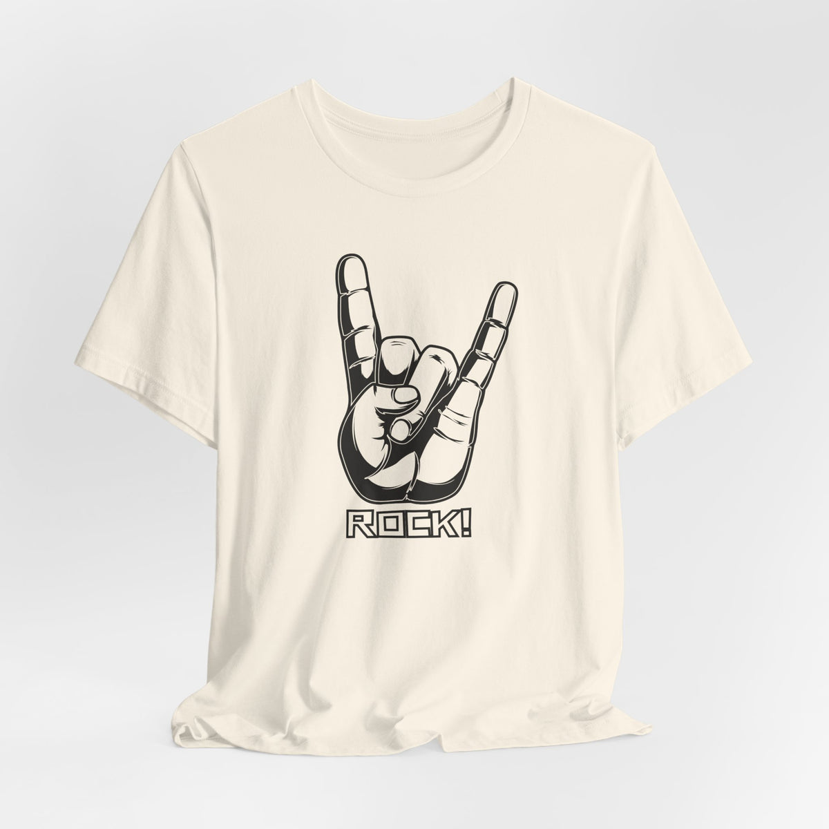 Rock Hand Graphic Tee – "Rock!" Band Concert T-Shirt