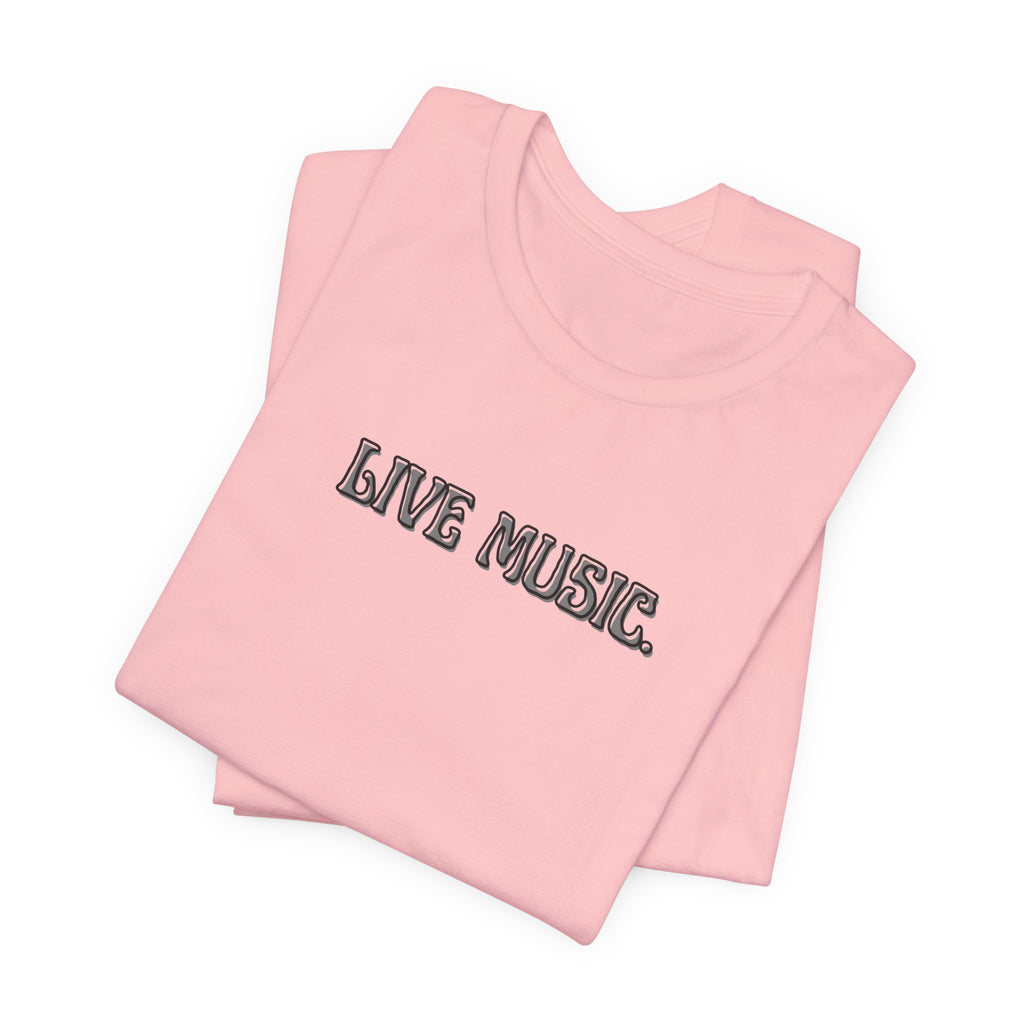 Live Music T-Shirt — Minimalist Concert Tee