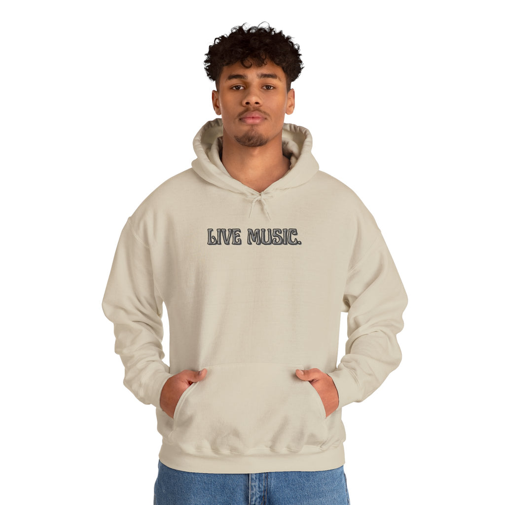 Live Music Hoodie — Vintage Band Tour Style Pullover for Music Lovers