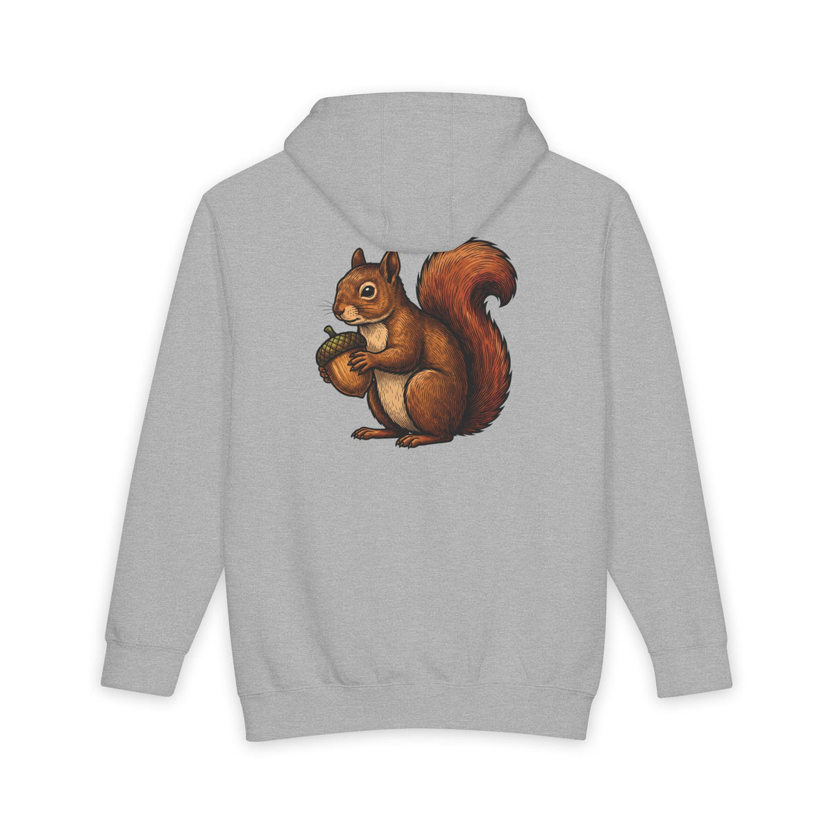 Squirrel Graphic Hoodie – Cute Acorn Forest Crewneck