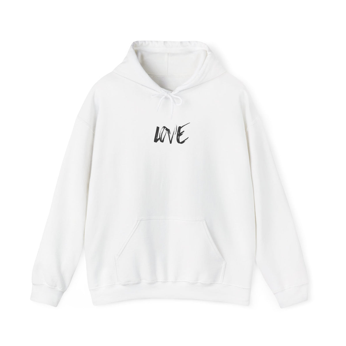 Love Script Hoodie — Minimalist Handwritten Love Pullover