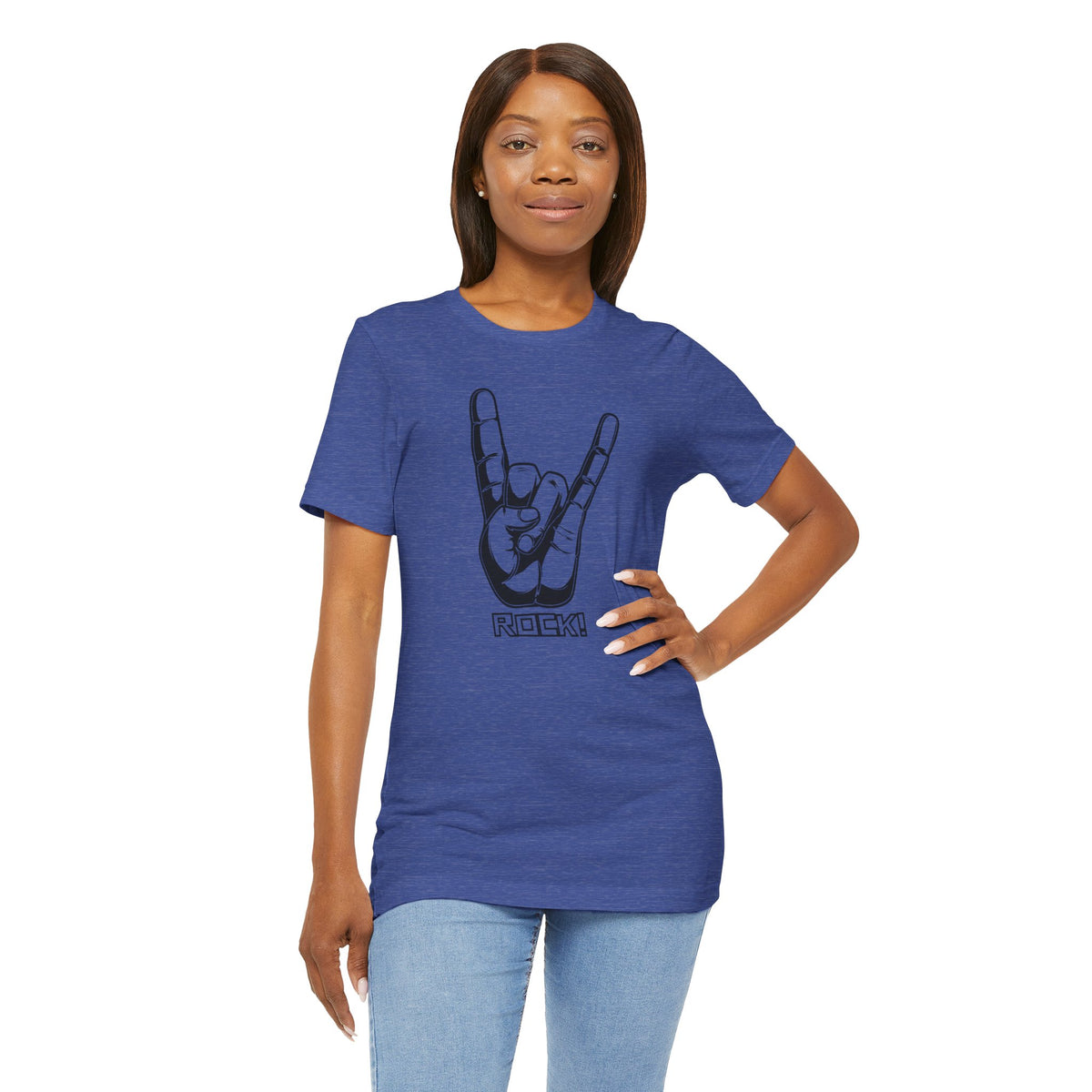 Rock Hand Graphic Tee – "Rock!" Band Concert T-Shirt