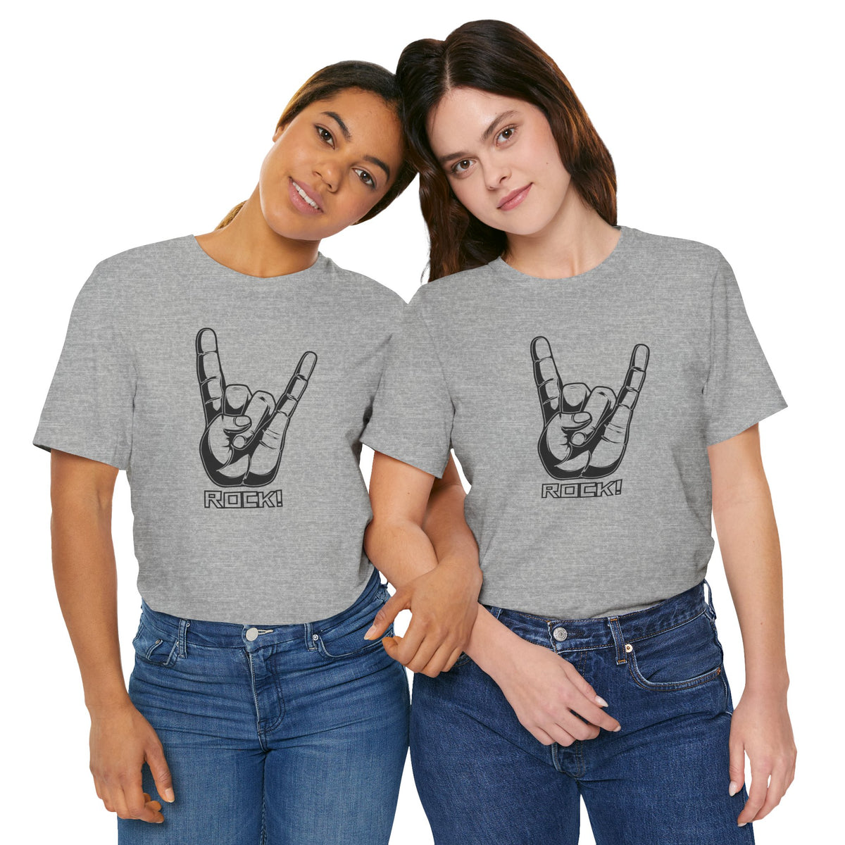 Rock Hand Graphic Tee – "Rock!" Band Concert T-Shirt