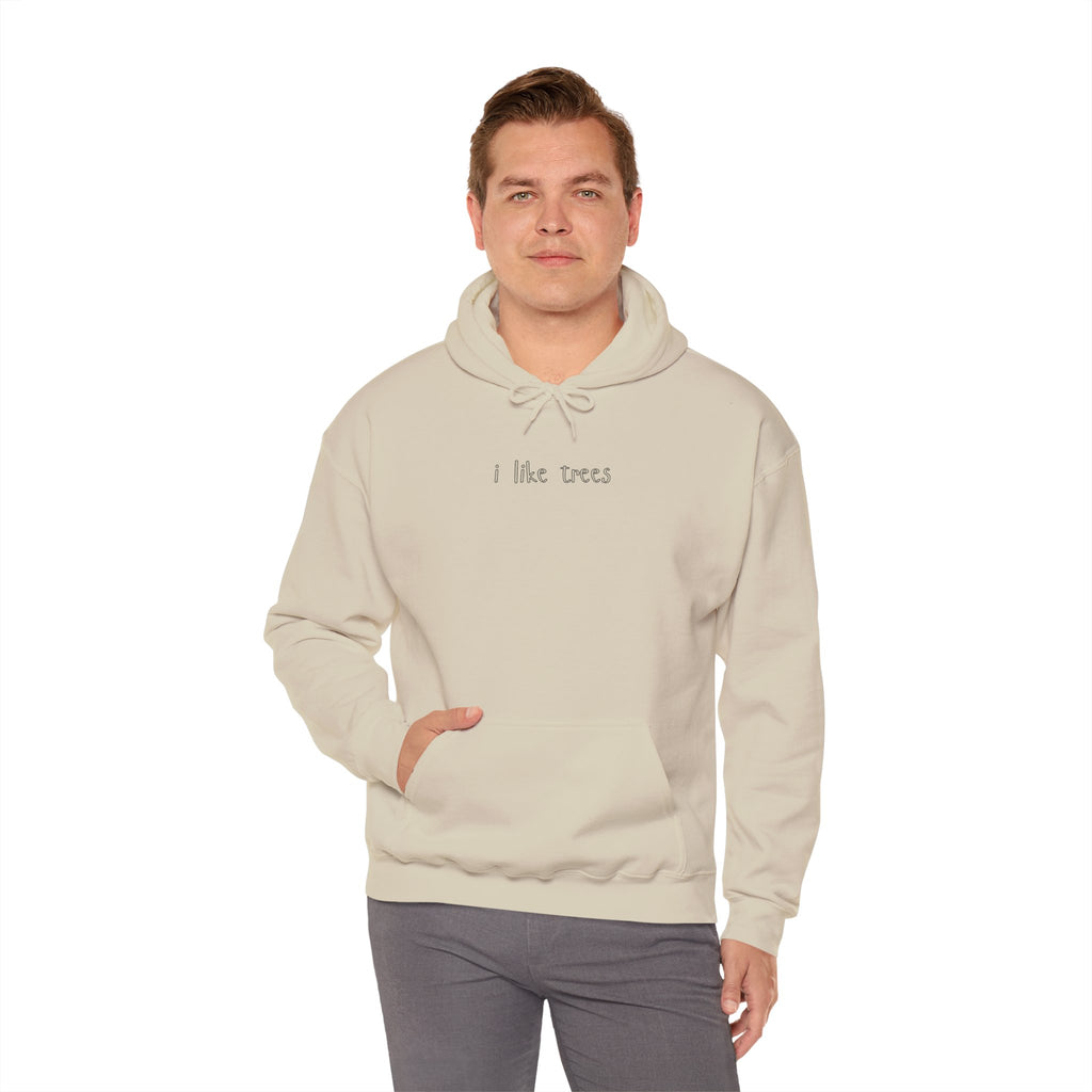 I Like Trees Hoodie – Minimalist Nature Graphic Sweatshirt