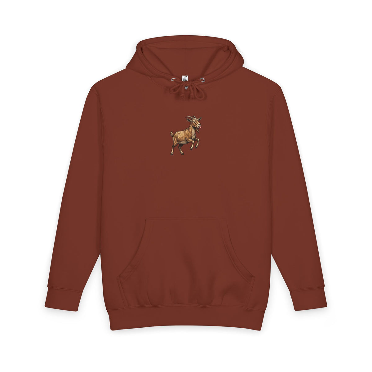 Goat Graphic Hoodie — Playful Farm Animal Pullover