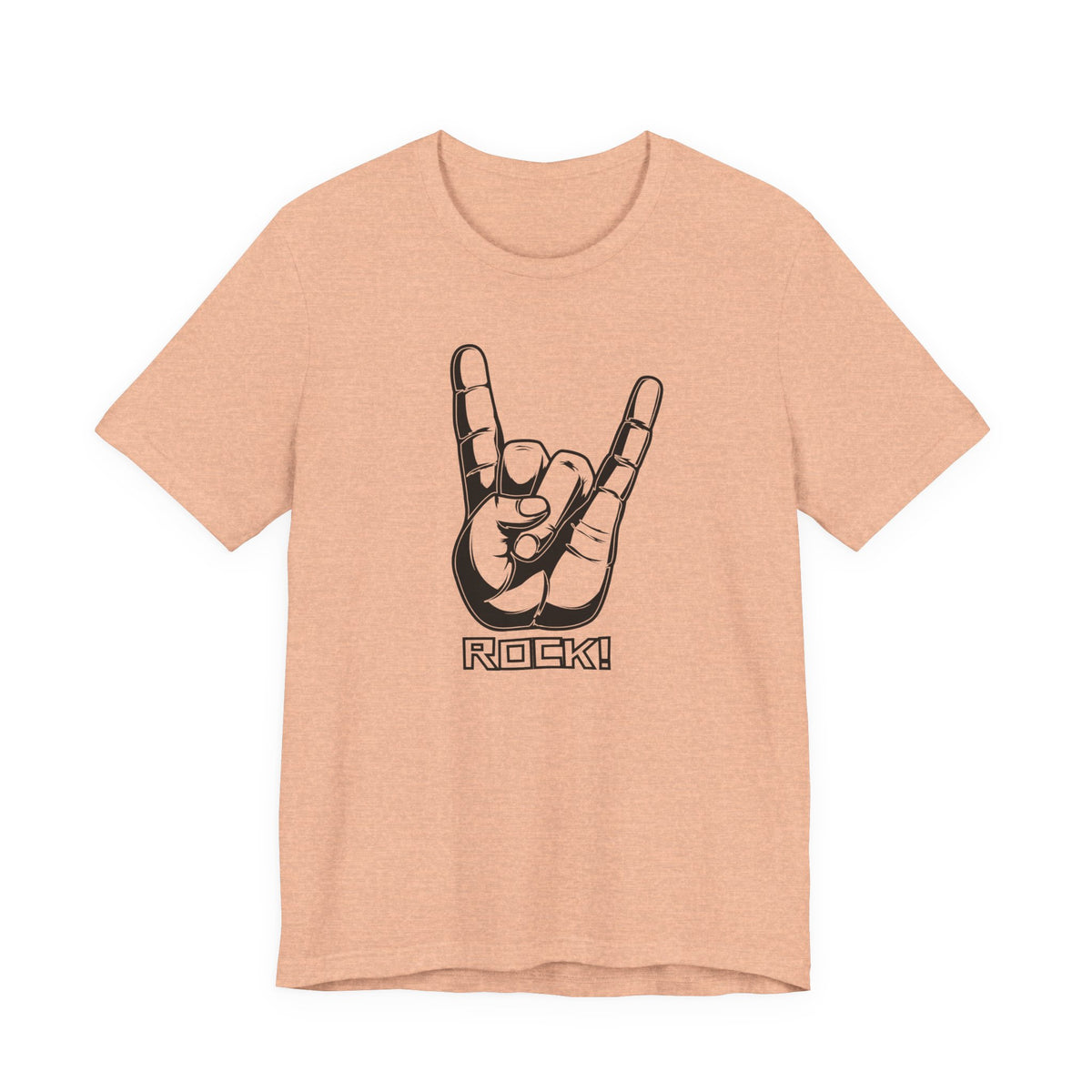 Rock Hand Graphic Tee – "Rock!" Band Concert T-Shirt