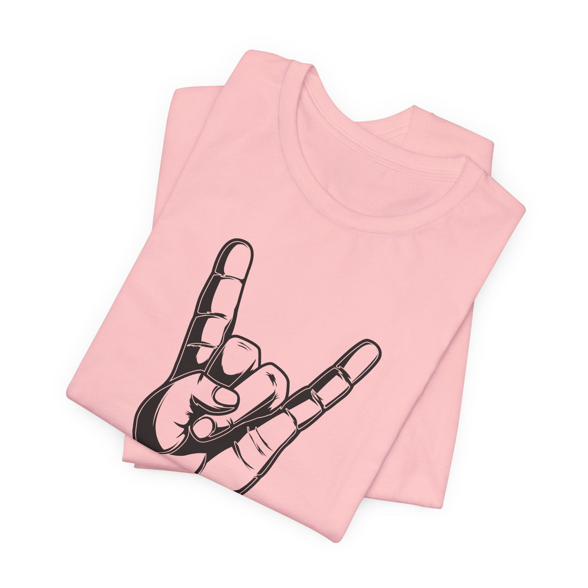 Rock Hand Graphic Tee – "Rock!" Band Concert T-Shirt