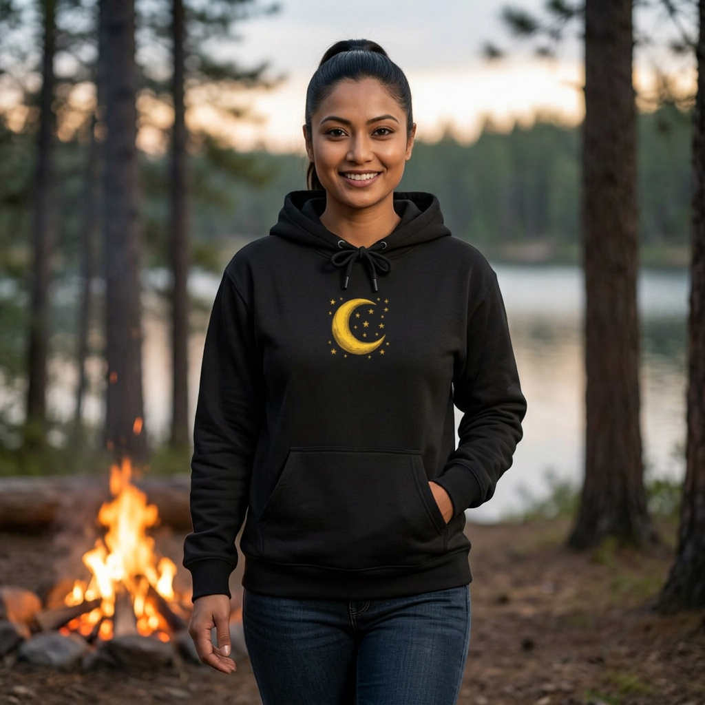 Moon & Stars Hoodie — Vintage Moon Hoodie