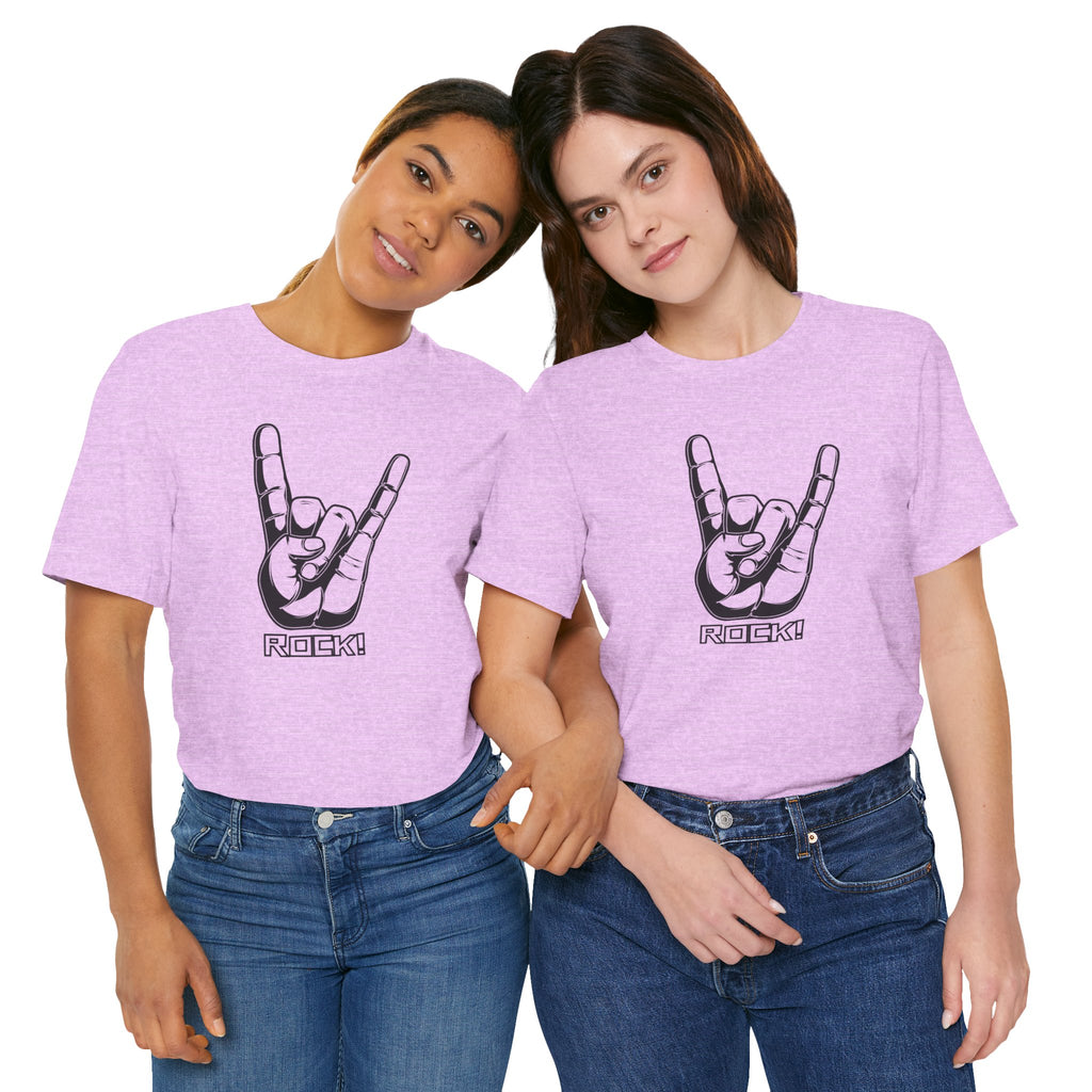 Rock Hand Graphic Tee – "Rock!" Band Concert T-Shirt