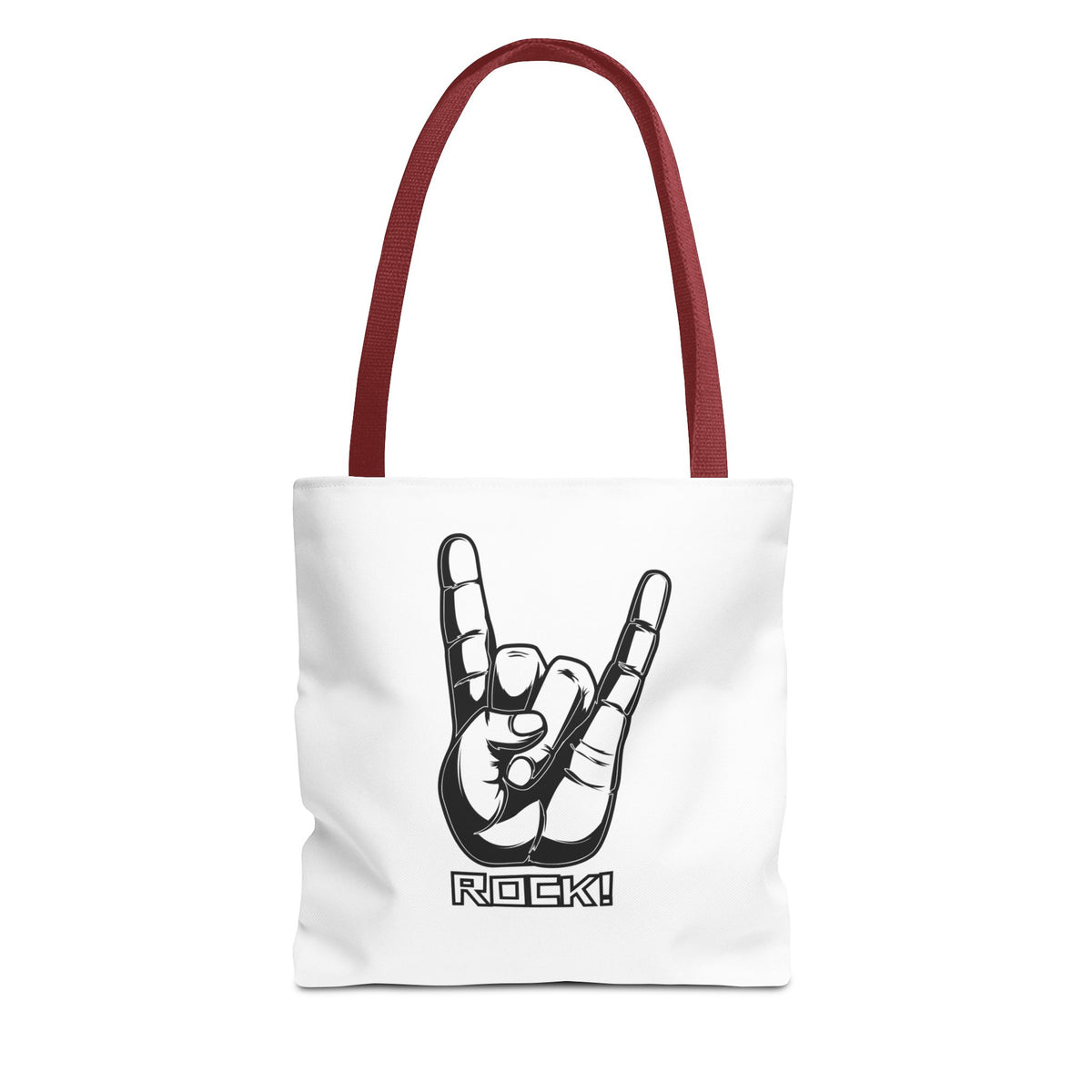 Rock Hand Tote Bag — 'Rock!' Concert Beach Bag for Music Lovers