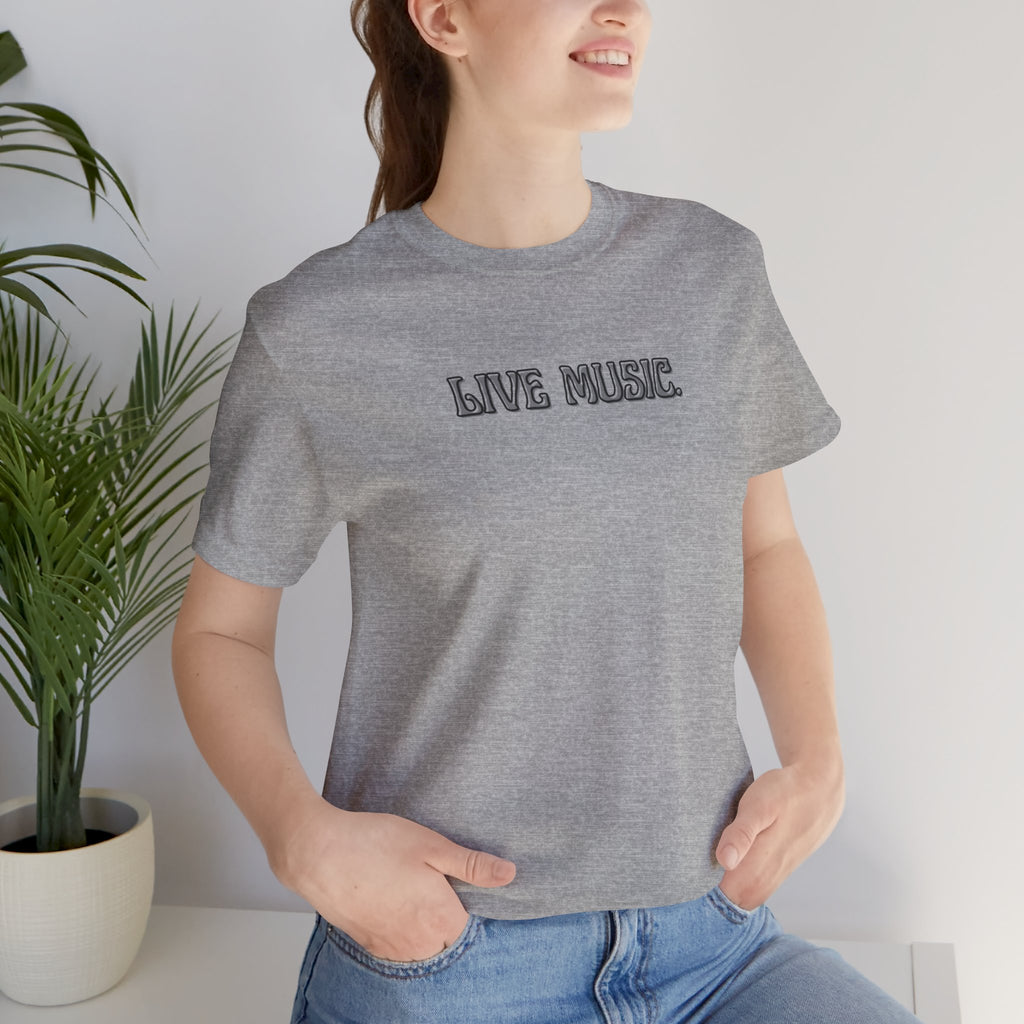 Live Music T-Shirt — Minimalist Concert Tee