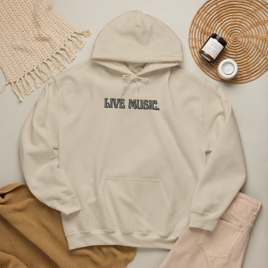 Live Music Hoodie — Vintage Band Tour Style Pullover for Music Lovers