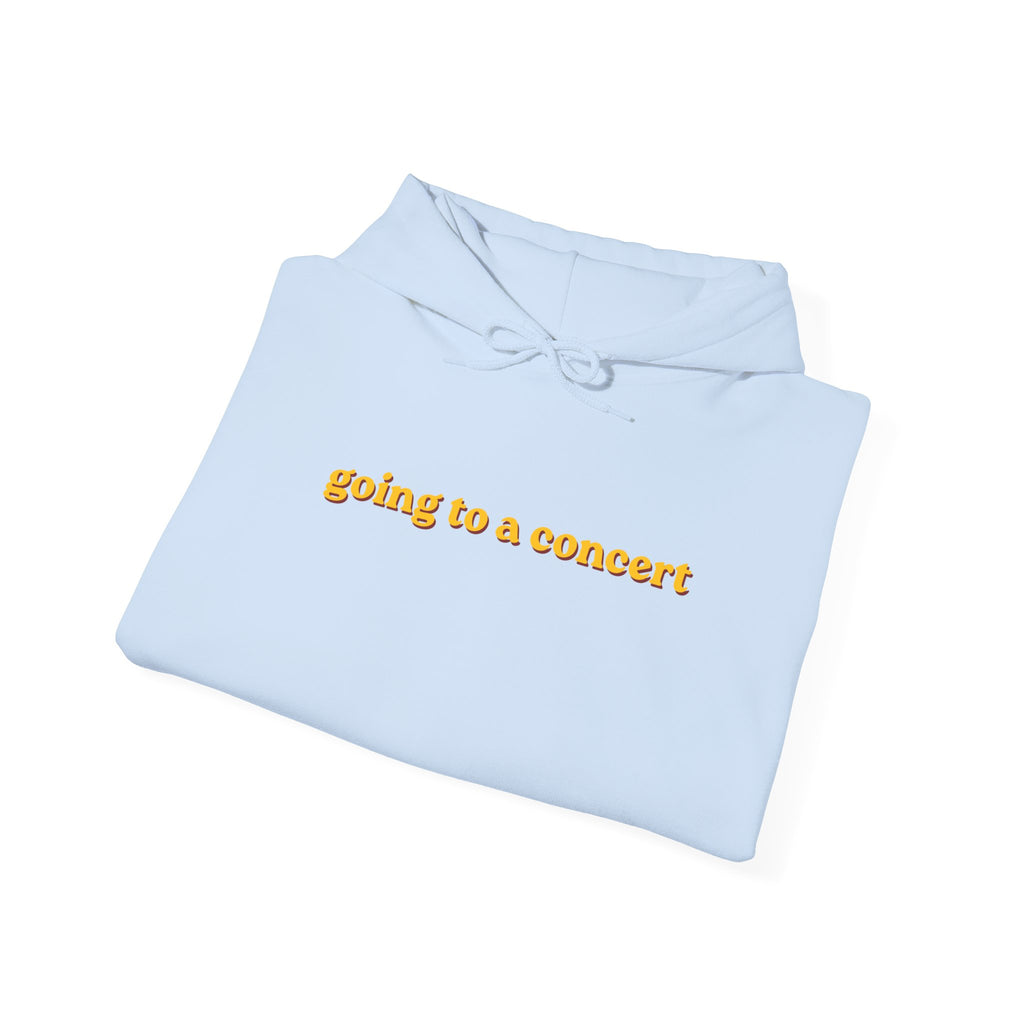 Hoodie — "going to a concert" Minimalist Music Lover Pullover