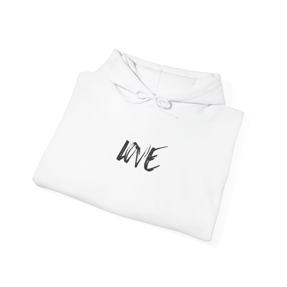 Love Script Hoodie — Minimalist Handwritten Love Pullover