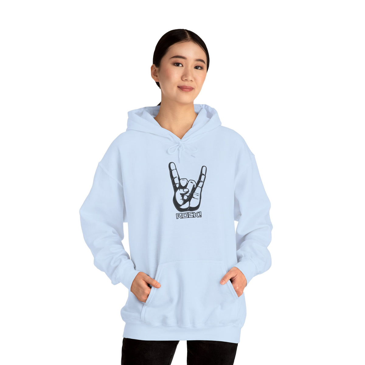 Rock On Hoodie — Cozy Graphic Pullover for Music Lovers