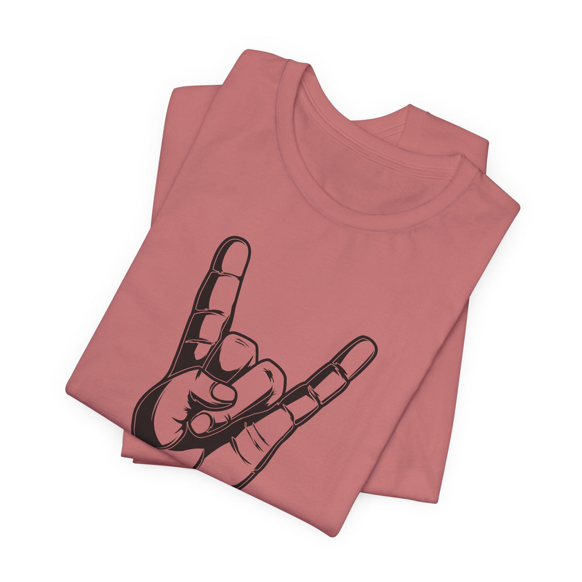 Rock Hand Graphic Tee – "Rock!" Band Concert T-Shirt