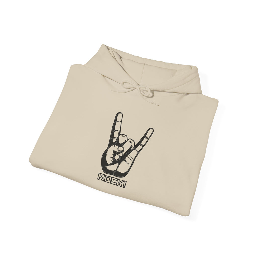 Rock On Hoodie — Cozy Graphic Pullover for Music Lovers