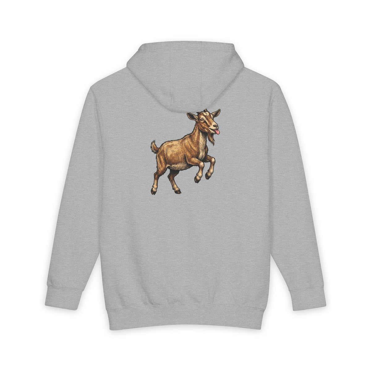 Goat Graphic Hoodie — Playful Farm Animal Pullover
