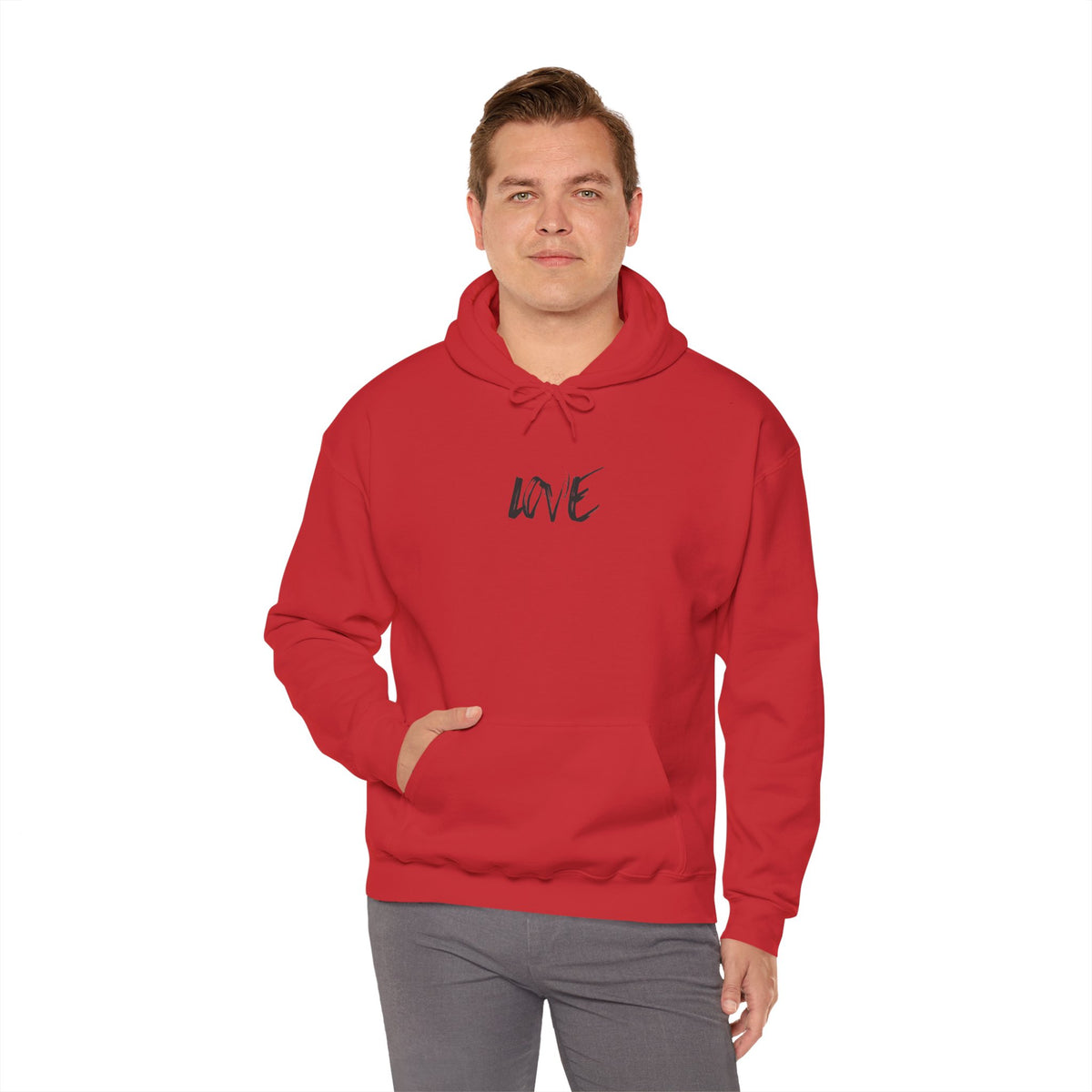 Love Script Hoodie — Minimalist Handwritten Love Pullover