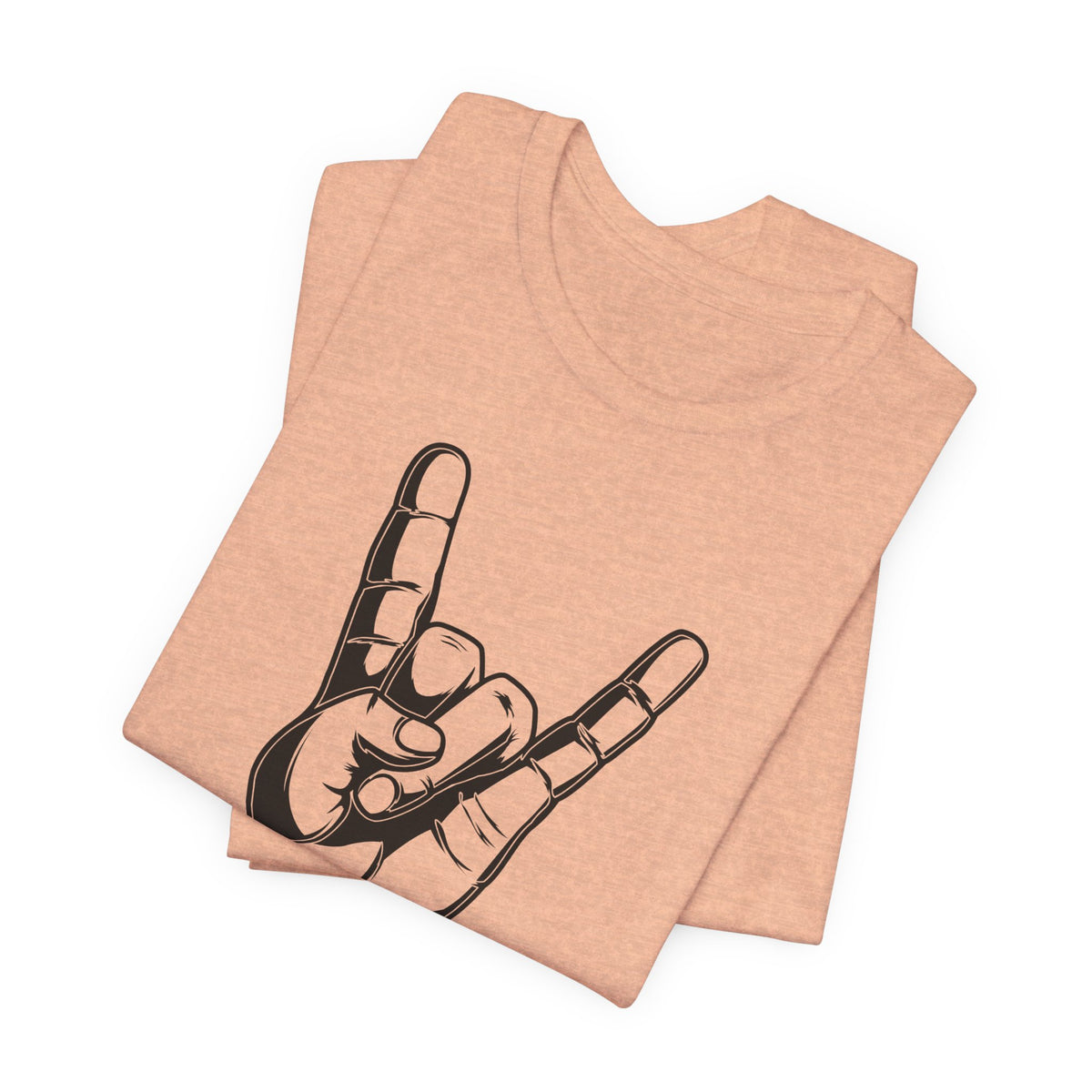 Rock Hand Graphic Tee – "Rock!" Band Concert T-Shirt