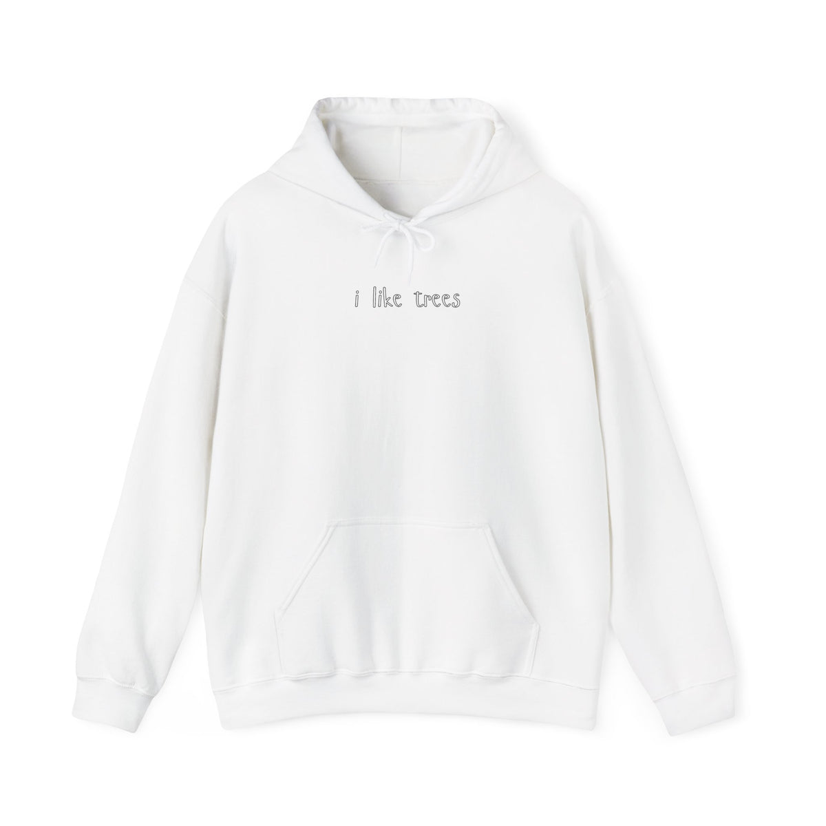 I Like Trees Hoodie – Minimalist Nature Graphic Sweatshirt