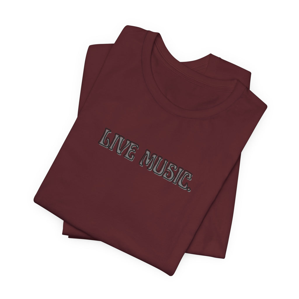 Live Music T-Shirt — Minimalist Concert Tee