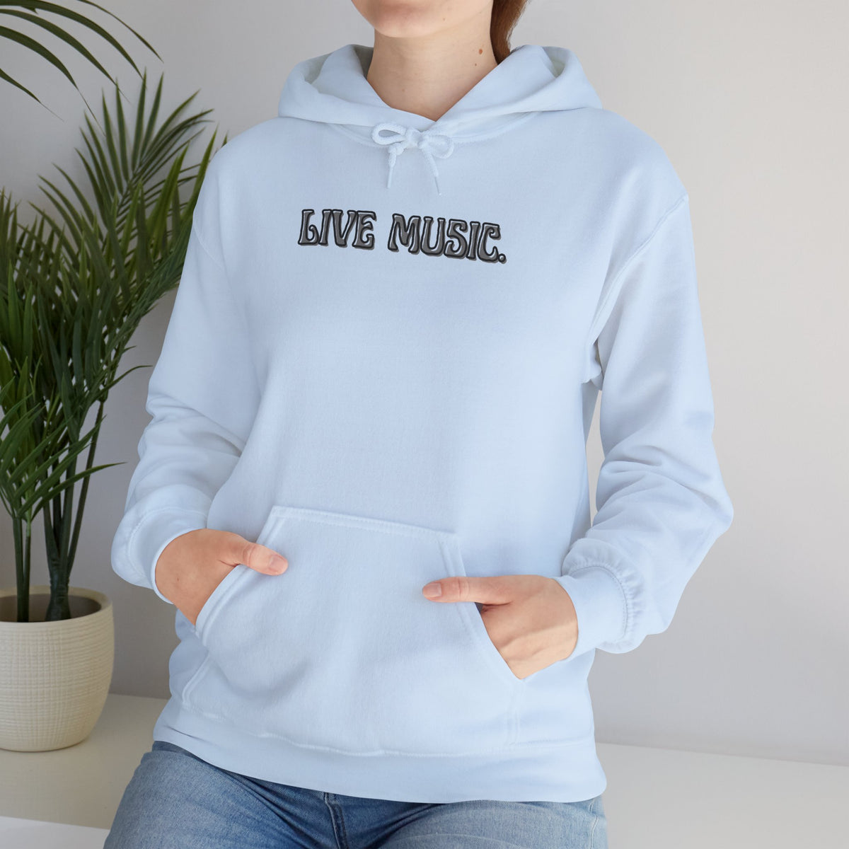 Live Music Hoodie — Vintage Band Tour Style Pullover for Music Lovers