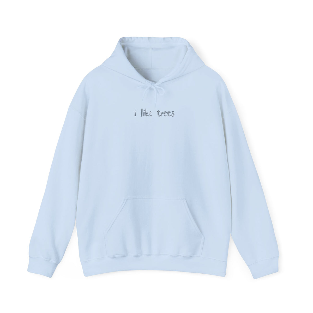 I Like Trees Hoodie – Minimalist Nature Graphic Sweatshirt