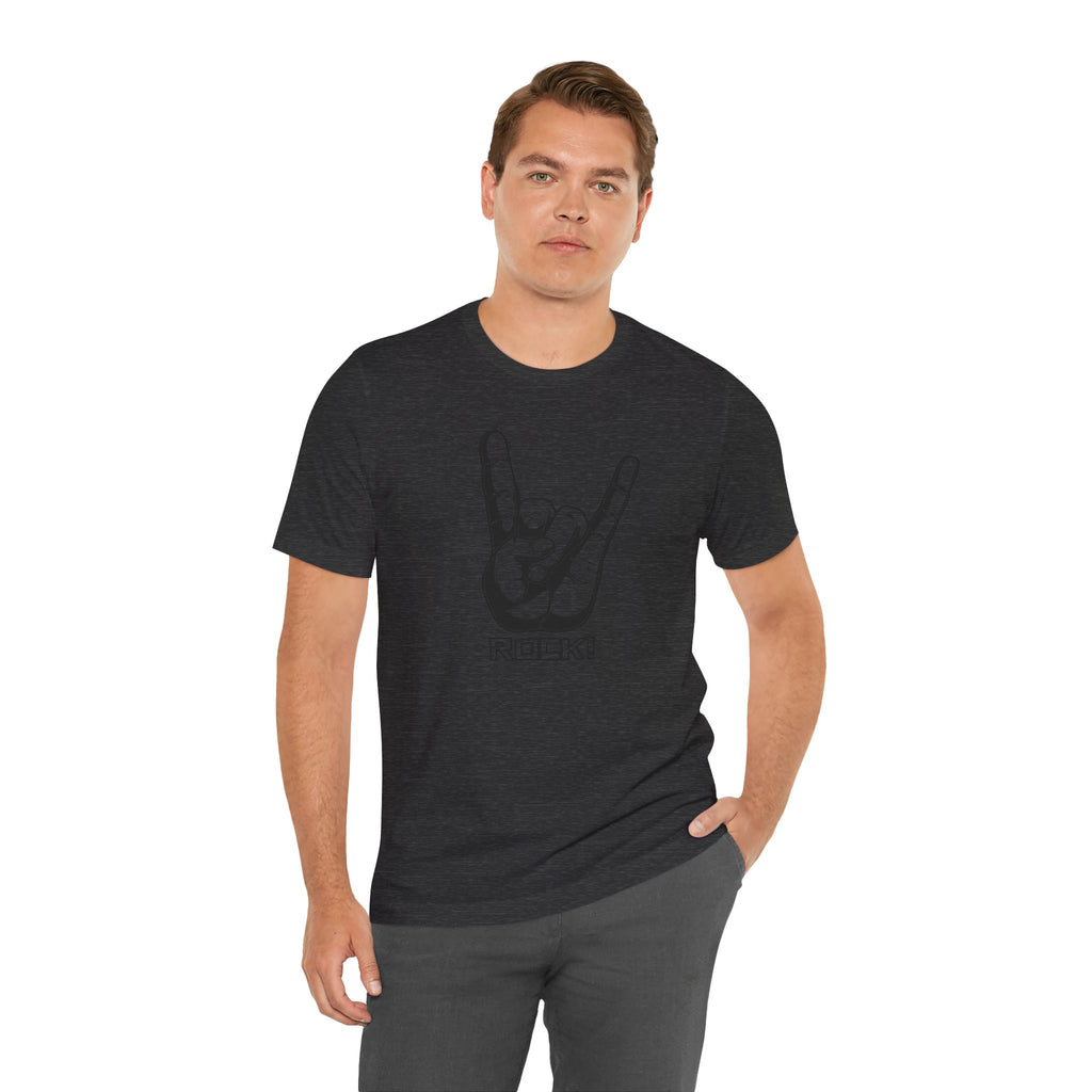 Rock Hand Graphic Tee – "Rock!" Band Concert T-Shirt
