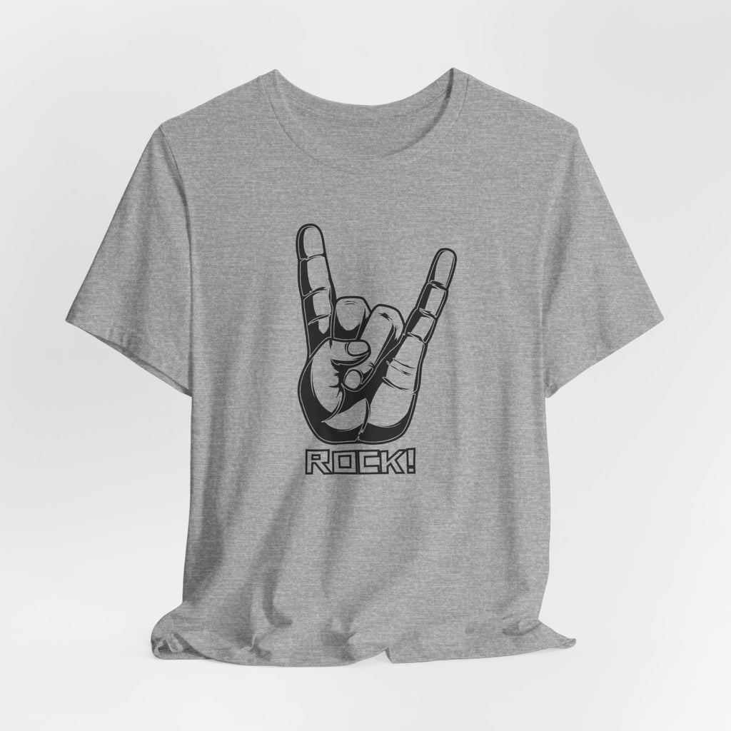 Rock Hand Graphic Tee – "Rock!" Band Concert T-Shirt