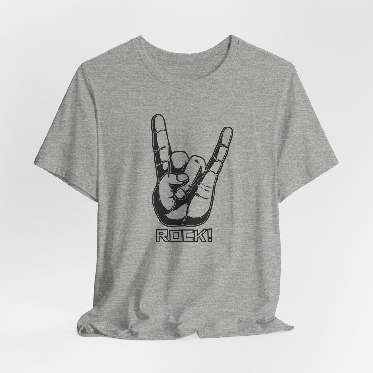 Rock Hand Graphic Tee – "Rock!" Band Concert T-Shirt