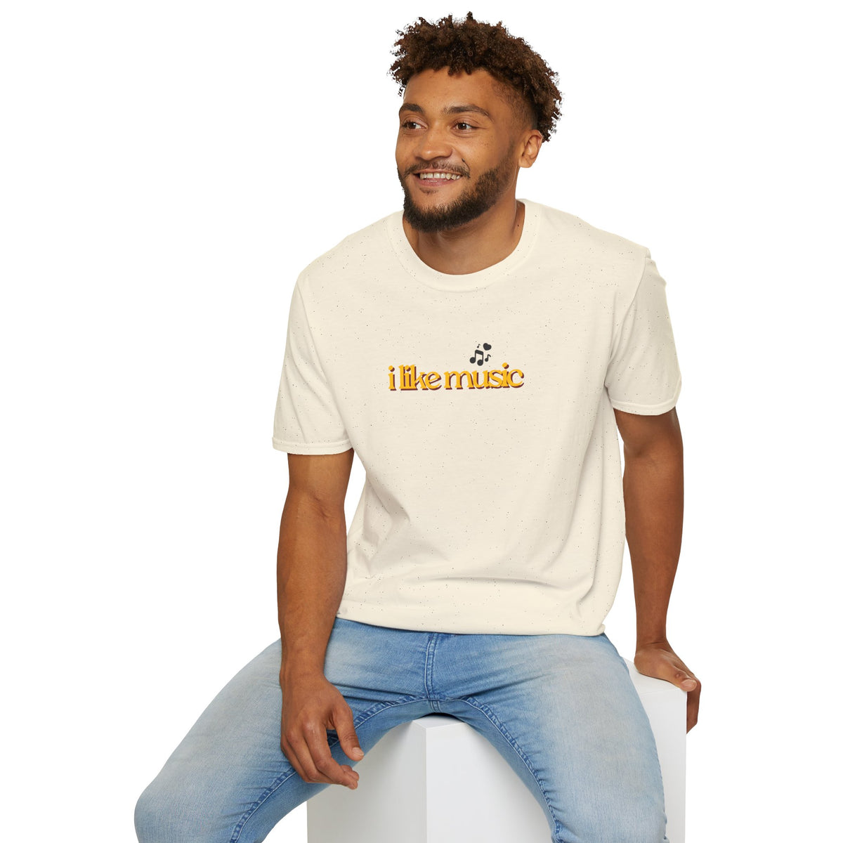 I Like Music T-Shirt – Minimalist Retro Music Note Tee